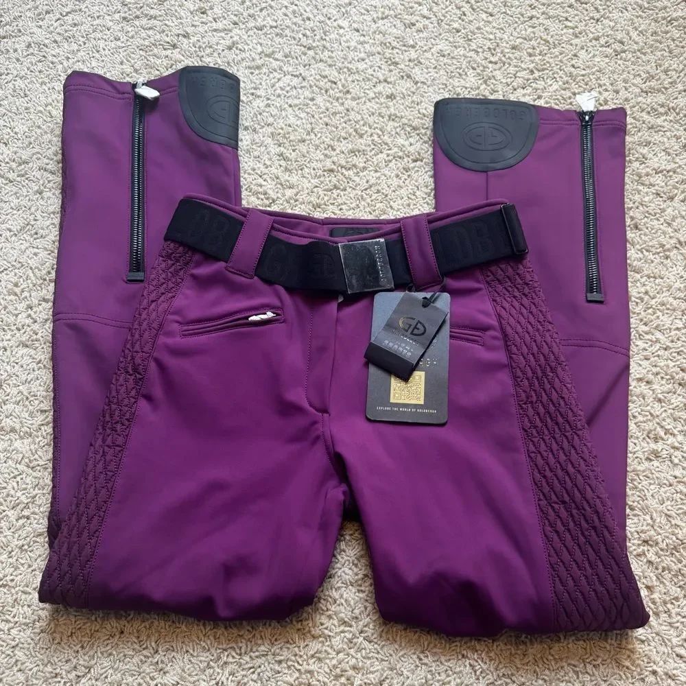 Goldbergh Brooke Pippa Ski Pants Purple Cherry NWT SIZE US 10 Waterproof